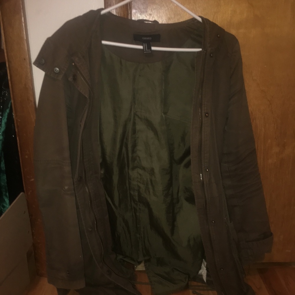Green military jacket F21